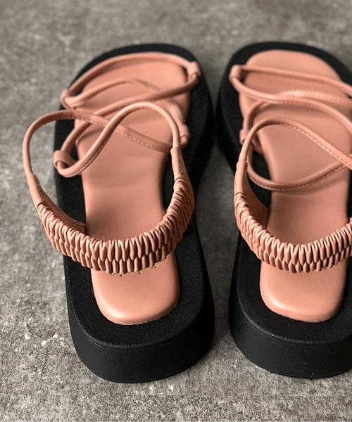 CPCM（シーピーシーエム）の「ロープベルトサンダル（サンダル・レディース・ピンク/アイボリー/ブラック・LARGE/MEDIUM/SMALL）」の15枚目の写真