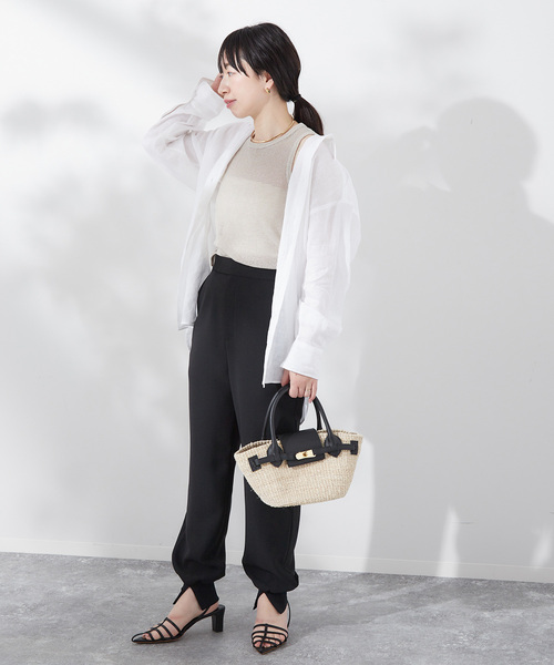 journal standard L'essage（ジャーナルスタンダードレサージュ）の「バスケットメッシュタンク（タンクトップ・レディース・ブラック/アイボリー・FREE）」の18枚目の写真