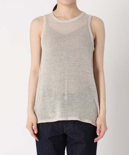 journal standard L'essage（ジャーナルスタンダードレサージュ）の「バスケットメッシュタンク（タンクトップ・レディース・ブラック/アイボリー・FREE）」の13枚目の写真