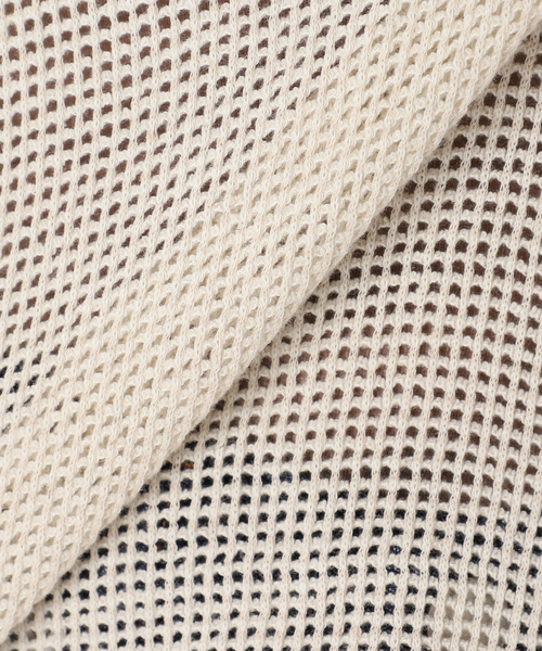 journal standard L'essage（ジャーナルスタンダードレサージュ）の「バスケットメッシュタンク（タンクトップ・レディース・ブラック/アイボリー・FREE）」の4枚目の写真