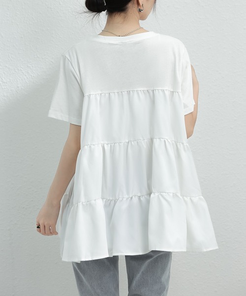 LOPASS(ロパス)の「デザインTシャツ(Tシャツ/カットソー・レディース・ホワイト/ブラック・FREE)」の12枚目の写真