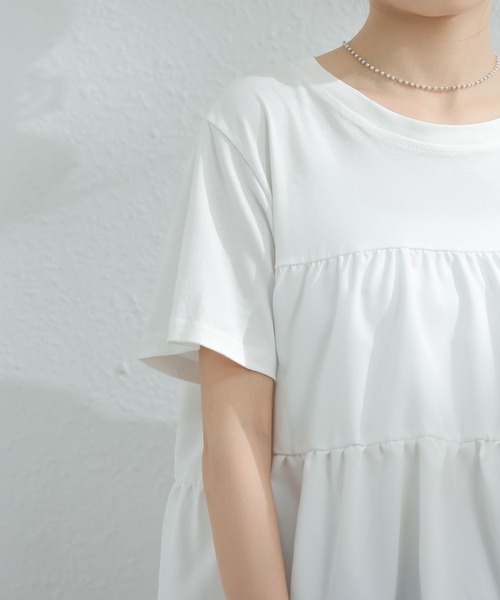 LOPASS(ロパス)の「デザインTシャツ(Tシャツ/カットソー・レディース・ホワイト/ブラック・FREE)」の13枚目の写真