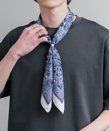 Rocky Monroe（ロッキーモンロー）の「新色追加 スカーフリング付き 大判サイズ総柄スカーフ（バンダナ/スカーフ）」