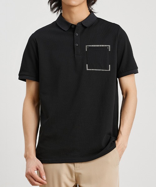 Cloudstyle（クラウドスタイル）の「【Cloudstyle】レギュラーカラー ポロシャツ（ポロシャツ・メンズ・ホワイト/ブラック/キャメル/ネイビー・XX-LARGE/LARGE/MEDIUM/X-LARGE）」の7枚目の写真