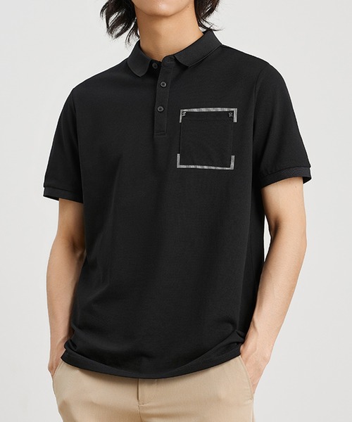 Cloudstyle（クラウドスタイル）の「【Cloudstyle】レギュラーカラー ポロシャツ（ポロシャツ・メンズ・ホワイト/ブラック/キャメル/ネイビー・XX-LARGE/LARGE/MEDIUM/X-LARGE）」の8枚目の写真