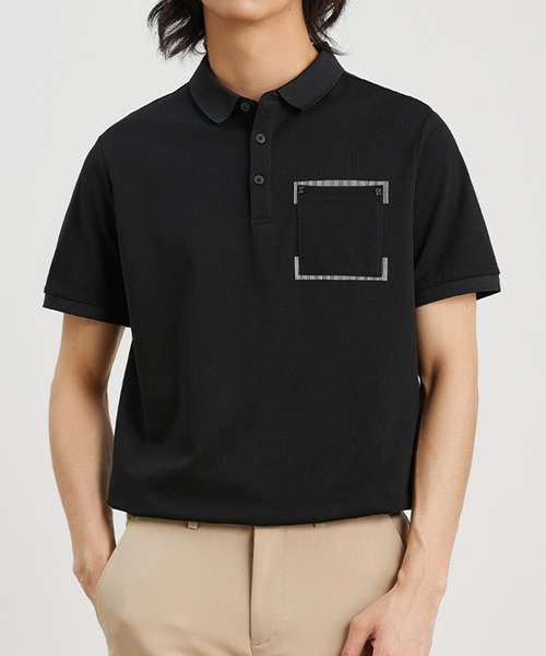 Cloudstyle（クラウドスタイル）の「【Cloudstyle】レギュラーカラー ポロシャツ（ポロシャツ・メンズ・ホワイト/ブラック/キャメル/ネイビー・XX-LARGE/LARGE/MEDIUM/X-LARGE）」の9枚目の写真