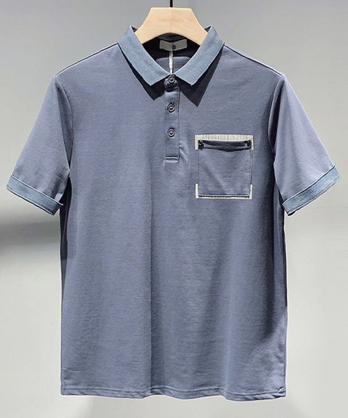 Cloudstyle（クラウドスタイル）の「【Cloudstyle】レギュラーカラー ポロシャツ（ポロシャツ・メンズ・ホワイト/ブラック/キャメル/ネイビー・XX-LARGE/LARGE/MEDIUM/X-LARGE）」の19枚目の写真