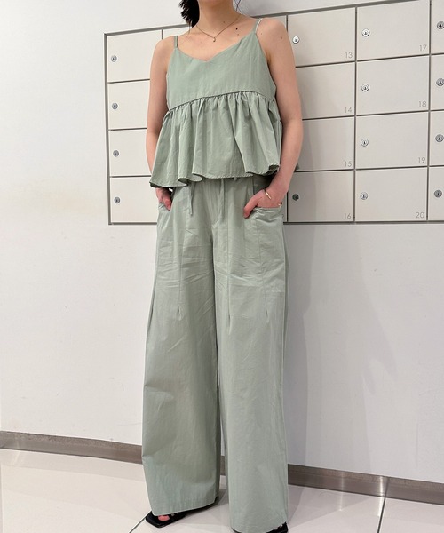 solleim（ソルレム）の「キャミビスチェセットアップ（ワンピース・レディース・ネイビー/ピンク/グリーン/アイボリー・M）」の3枚目の写真