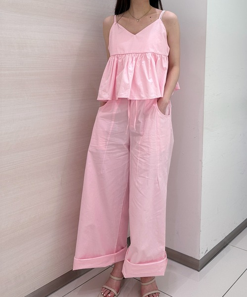 solleim（ソルレム）の「キャミビスチェセットアップ（ワンピース・レディース・ネイビー/ピンク/グリーン/アイボリー・M）」の5枚目の写真