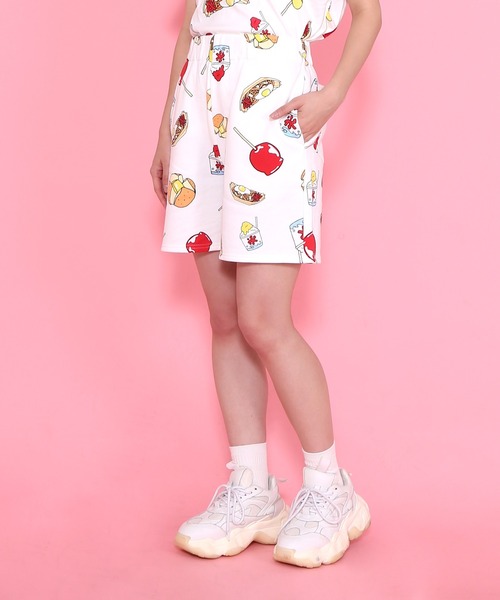 PUNYUS（プニュズ）の「祭り総柄スウェットショーパン(MATSURI