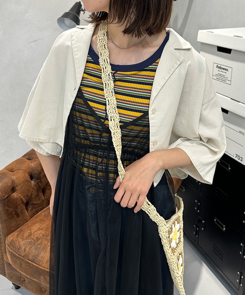 kutir（クティール）の「チュールキャミワンピース（ワンピース・レディース・アイボリー/ブラック・FREE）」の12枚目の写真