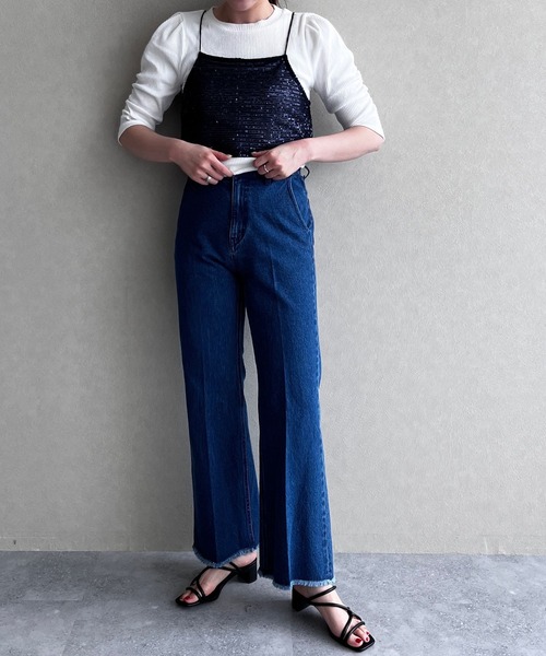 LOWRYS FARM（ローリーズファーム）の「スパンコールキャミソール　 962765（キャミソール・レディース・ブラック/ネイビー・FREE）」の11枚目の写真