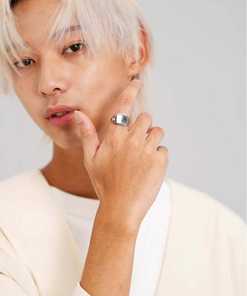 LION HEART（ライオンハート）の「【限定展開】“LH-1”スクエアリング/サージカルステンレス（金属アレルギー対応）【LION HEART / ライオンハート】（リング・メンズ・シルバー・17号/19号/21号）」の8枚目の写真