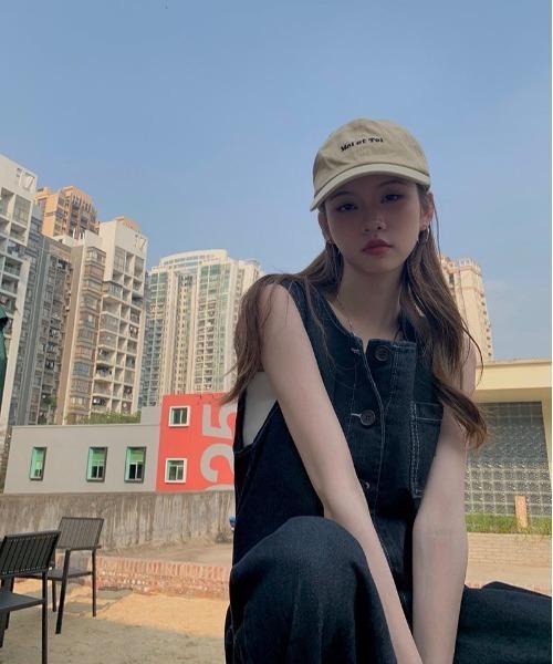 SHEENA（シーナ）の「ワイドデニムオーバーオール（サロペット/オーバーオール・レディース・ダークブルー・S）」の3枚目の写真