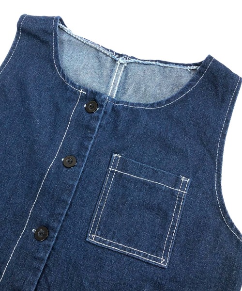 SHEENA（シーナ）の「ワイドデニムオーバーオール（サロペット/オーバーオール・レディース・ダークブルー・S）」の14枚目の写真