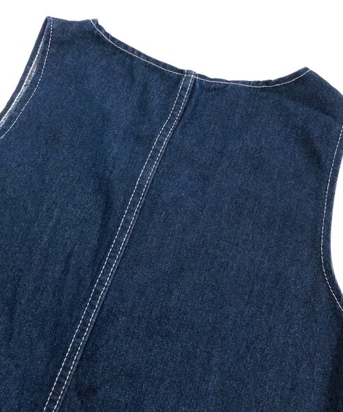 SHEENA（シーナ）の「ワイドデニムオーバーオール（サロペット/オーバーオール・レディース・ダークブルー・S）」の17枚目の写真