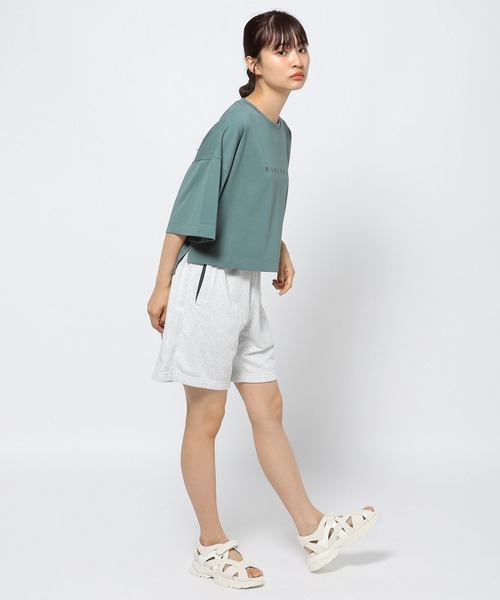 NUMERALS（ヌメラルズ）の「【Girls in NUMERALS】ロゴTシャツ（Tシャツ/カットソー・レディース・パープル/ブラック/ホワイト/ライトグリーン・70/55）」の15枚目の写真