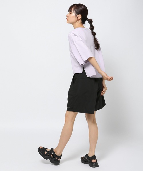 NUMERALS（ヌメラルズ）の「【Girls in NUMERALS】ロゴTシャツ（Tシャツ/カットソー・レディース・パープル/ブラック/ホワイト/ライトグリーン・70/55）」の20枚目の写真