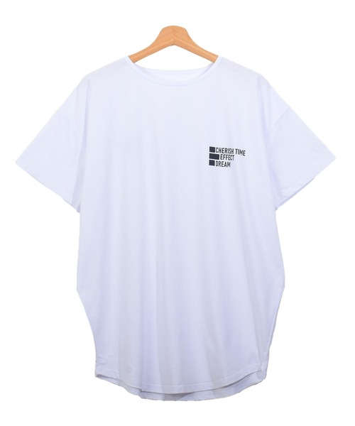 Felt-Maglietta(フェルトマリエッタ)の「フロントバックロゴプリントTシャツ(Tシャツ/カットソー・レディース・ホワイト/チャコールグレー/ブラック/ターコイズブルー・FREE)」の5枚目の写真