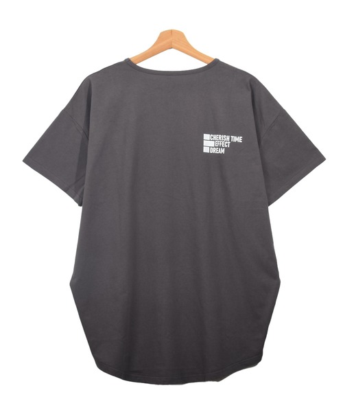 Felt-Maglietta(フェルトマリエッタ)の「フロントバックロゴプリントTシャツ(Tシャツ/カットソー・レディース・ホワイト/チャコールグレー/ブラック/ターコイズブルー・FREE)」の6枚目の写真