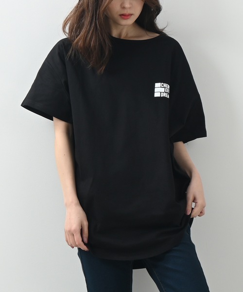 Felt-Maglietta(フェルトマリエッタ)の「フロントバックロゴプリントTシャツ(Tシャツ/カットソー・レディース・ホワイト/チャコールグレー/ブラック/ターコイズブルー・FREE)」の20枚目の写真