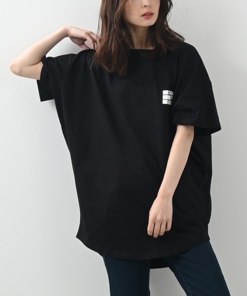 Felt-Maglietta(フェルトマリエッタ)の「フロントバックロゴプリントTシャツ(Tシャツ/カットソー・レディース・ホワイト/チャコールグレー/ブラック/ターコイズブルー・FREE)」の19枚目の写真