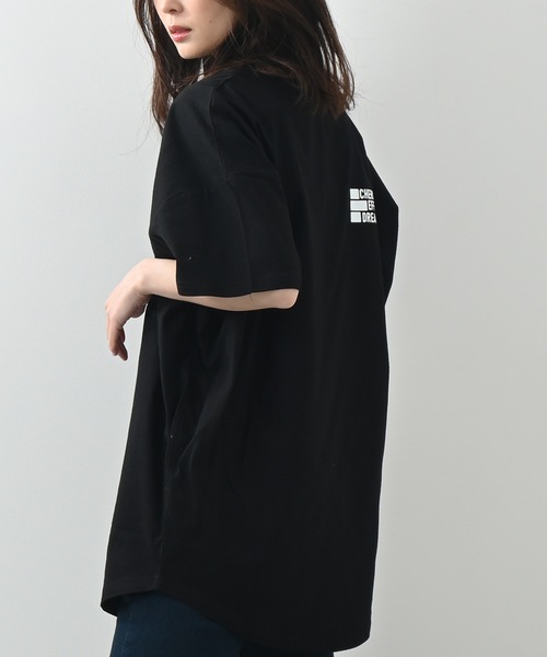 Felt-Maglietta(フェルトマリエッタ)の「フロントバックロゴプリントTシャツ(Tシャツ/カットソー・レディース・ホワイト/チャコールグレー/ブラック/ターコイズブルー・FREE)」の17枚目の写真
