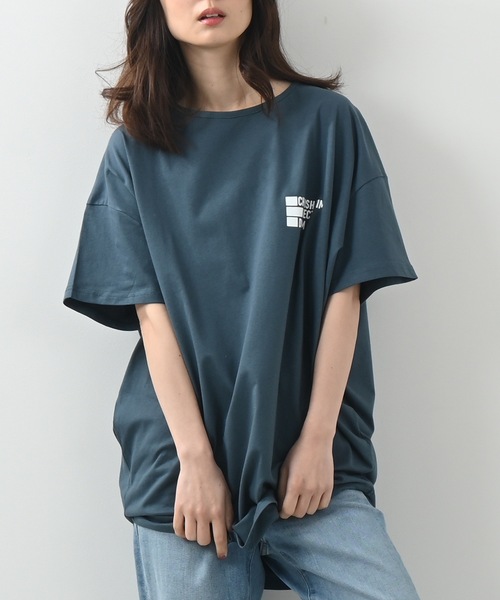 Felt-Maglietta(フェルトマリエッタ)の「フロントバックロゴプリントTシャツ(Tシャツ/カットソー・レディース・ホワイト/チャコールグレー/ブラック/ターコイズブルー・FREE)」の15枚目の写真
