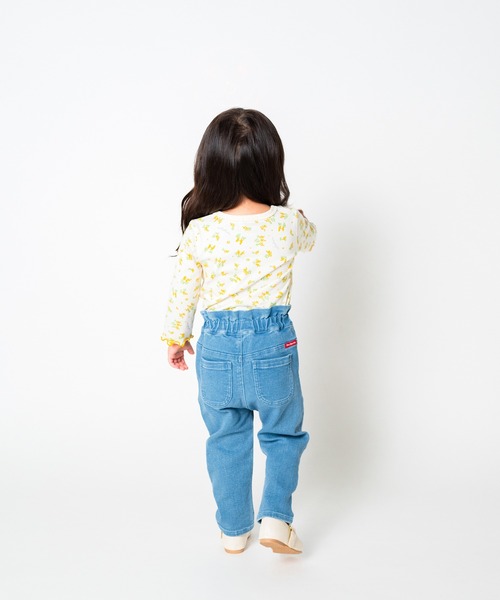 Moujonjon（ムージョンジョン）の「ウエストフリルデニムテーパードパンツ（デニムパンツ・キッズ・ブルー・100/110/120/130/90/140）」の22枚目の写真