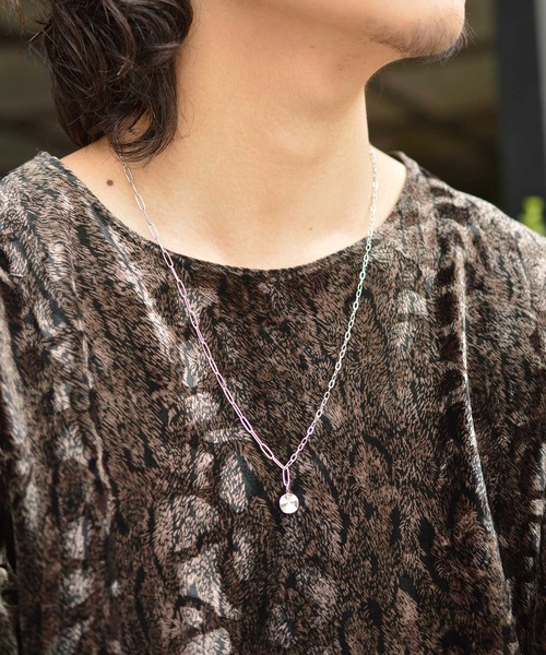 BROTHERHOOD（ブラザーフッド）の「【BROTHERHOOD】スモールディストーテッドサークル コンビチェーン ネックレス「サージカルステンレス 316L」（ネックレス・メンズ・シルバー・FREE）」の6枚目の写真