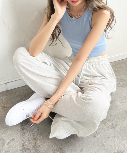 Futier land(フューティアランド)の「カットワイドパンツ(その他パンツ・レディース・杢グレー/イエロー/ブラック・FREE)」の15枚目の写真