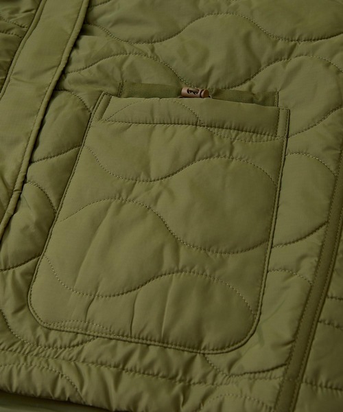 CUBE SUGAR（キューブシュガー）の「リップストップキルティングハイネックブルゾン（ブルゾン・レディース・グレイッシュベージュ/カーキ/ネイビー・M）」の18枚目の写真