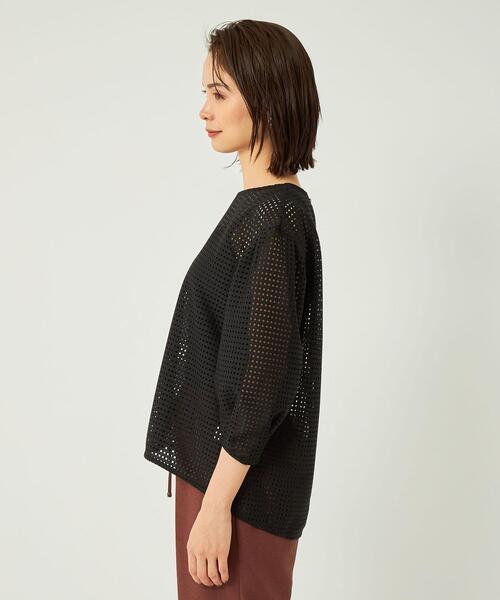 新品タグ付 S'YTE ハニカムメッシュラグランスリーブプルオーバー green label relaxing（グリーンレーベルリラクシング）の「スクエア