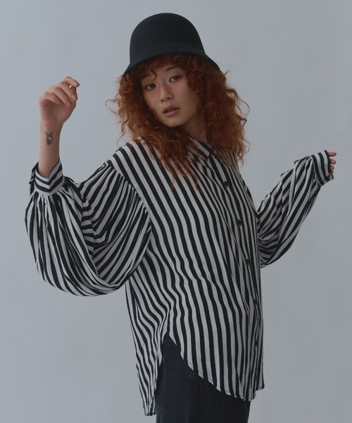 manana suerte（マニャーナスエルテ）の「ボリュームスリーブブラウス（シャツ/ブラウス・レディース・ストライプ/ドット・FREE）」の15枚目の写真