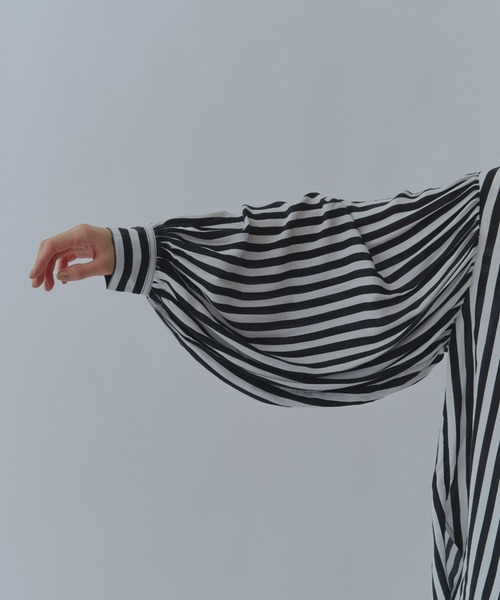 manana suerte（マニャーナスエルテ）の「ボリュームスリーブブラウス（シャツ/ブラウス・レディース・ストライプ/ドット・FREE）」の3枚目の写真