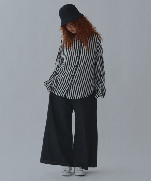 manana suerte（マニャーナスエルテ）の「ボリュームスリーブブラウス（シャツ/ブラウス・レディース・ストライプ/ドット・FREE）」の10枚目の写真