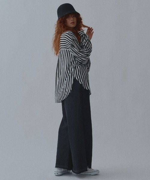 manana suerte（マニャーナスエルテ）の「ボリュームスリーブブラウス（シャツ/ブラウス・レディース・ストライプ/ドット・FREE）」の13枚目の写真