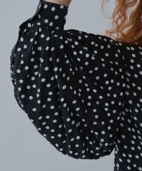 manana suerte（マニャーナスエルテ）の「ボリュームスリーブブラウス（シャツ/ブラウス・レディース・ストライプ/ドット・FREE）」の11枚目の写真