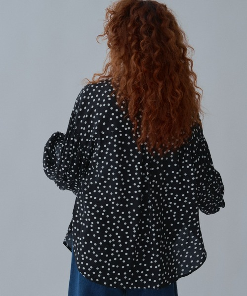 manana suerte（マニャーナスエルテ）の「ボリュームスリーブブラウス（シャツ/ブラウス・レディース・ストライプ/ドット・FREE）」の6枚目の写真