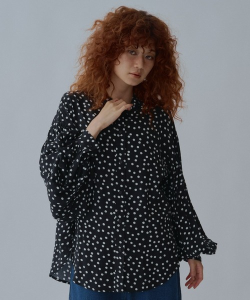 manana suerte（マニャーナスエルテ）の「ボリュームスリーブブラウス（シャツ/ブラウス・レディース・ストライプ/ドット・FREE）」の8枚目の写真