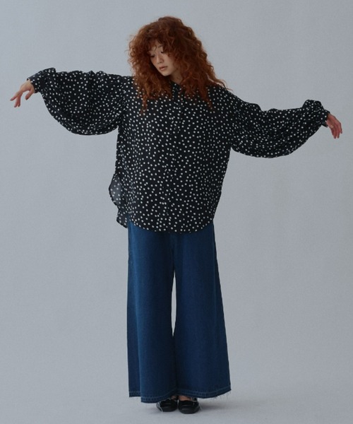 manana suerte（マニャーナスエルテ）の「ボリュームスリーブブラウス（シャツ/ブラウス・レディース・ストライプ/ドット・FREE）」の17枚目の写真