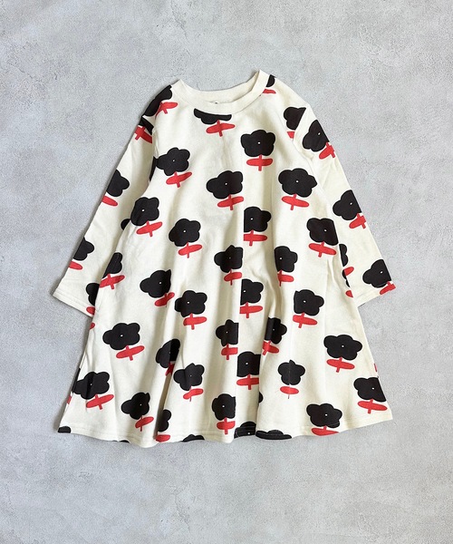 HOGAN RANCH WEAR(ホーガンランチウエア)の「キャンディーペーパーナガソデワンピース(80~140cm)(ワンピース・キッズ・レッド/ブルー/イエロー/ピンク/ブラック/オフホワイト・130/95/90/140/120/110/80/100)」の2枚目の写真