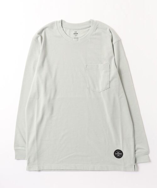 UNDER ARMOUR(アンダーアーマー)の「【別注】アンダーアーマー UAヘビーウエイト ロングスリーブ ポケット シャツ 限定コラボ(Tシャツ/カットソー・メンズ・グリーン/ブラック/ネイビー/ブルーグレー・L/M/3L/S/LL)」の3枚目の写真