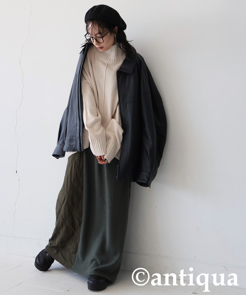 セール】ハイネックニット（ニット/セーター）｜antiqua（アンティカ