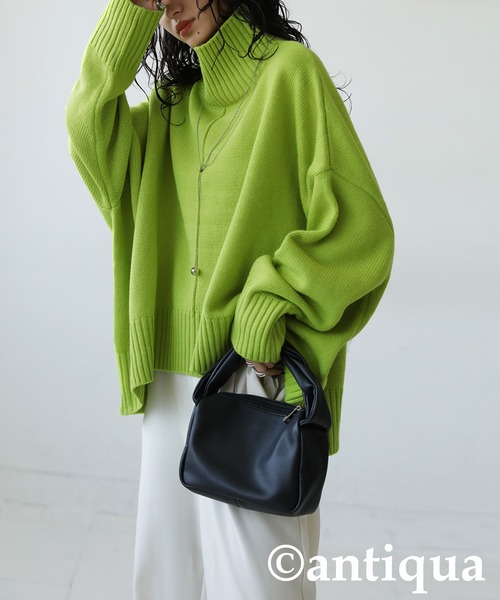 ハイネックニット（ニット/セーター）｜antiqua（アンティカ）の