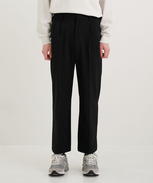 CITY TOKYO（シティトウキョウ）の「ハイファンクション2タックワイドイージースラックス〈セットアップ可能〉（スラックス・メンズ・グレー/ブラック・1/2）」の13枚目の写真