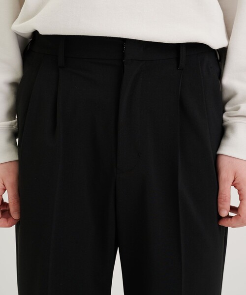 CITY TOKYO（シティトウキョウ）の「ハイファンクション2タックワイドイージースラックス〈セットアップ可能〉（スラックス・メンズ・グレー/ブラック・1/2）」の16枚目の写真