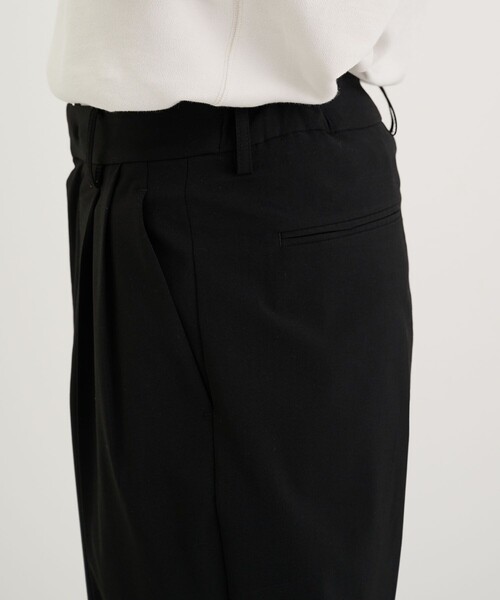 CITY TOKYO（シティトウキョウ）の「ハイファンクション2タックワイドイージースラックス〈セットアップ可能〉（スラックス・メンズ・グレー/ブラック・1/2）」の18枚目の写真