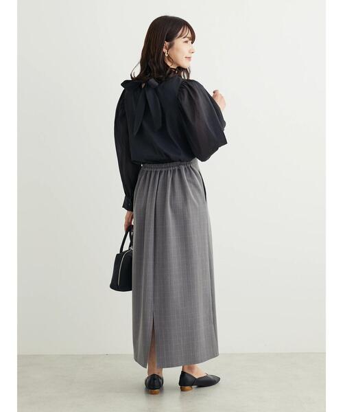 ELENCARE DUE(エレンカーレデュエ)の「・ELENCARE DUE バックリボンブラウス(シャツ/ブラウス・レディース・ブラック/ライトグレー/モカ/オフホワイト・FREE)」の7枚目の写真