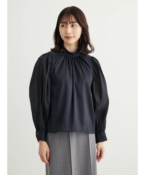 ELENCARE DUE(エレンカーレデュエ)の「・ELENCARE DUE バックリボンブラウス(シャツ/ブラウス・レディース・ブラック/ライトグレー/モカ/オフホワイト・FREE)」の10枚目の写真